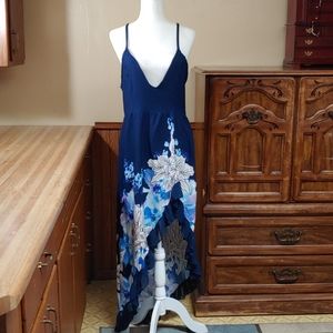 Cheng Xia Asymmetrical Floral Dress L